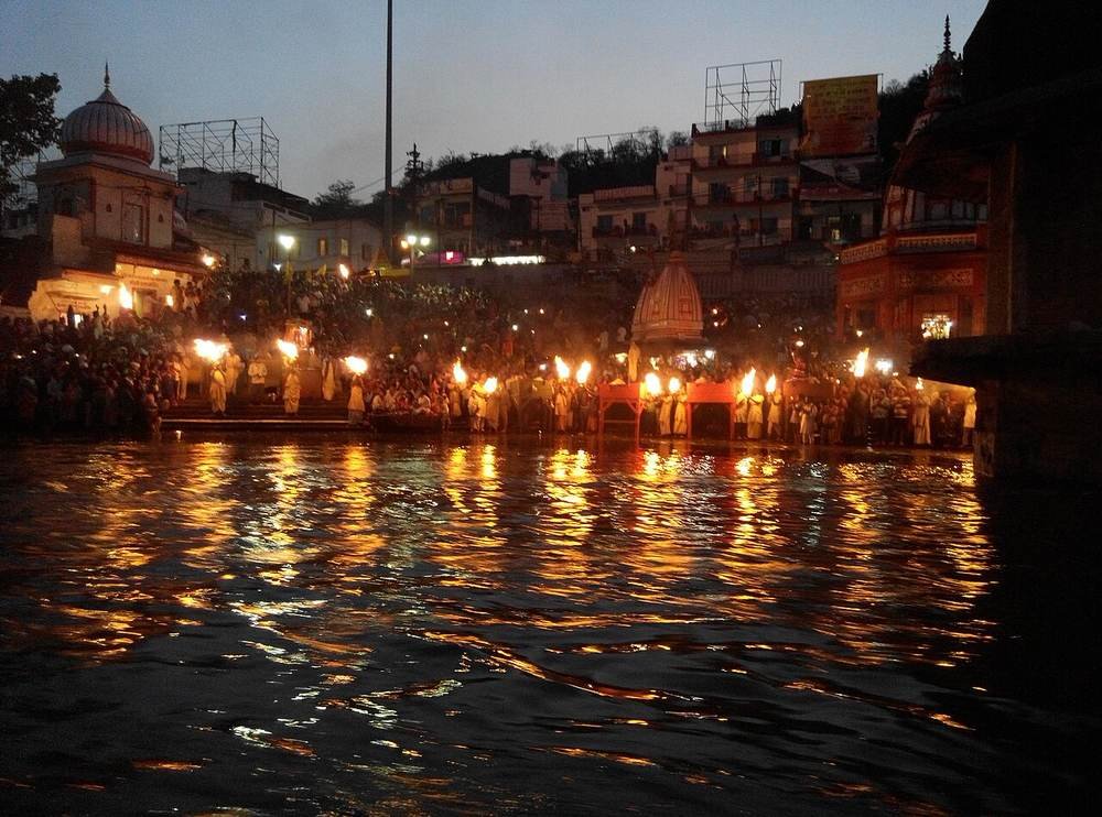 Evening Ganga aarti at Har Ki Pauri, Haridwar