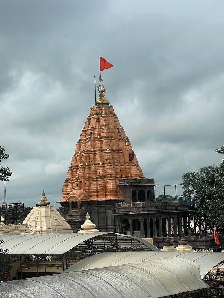 The shikhara of Mahakaleshwar Temple, Ujjain
